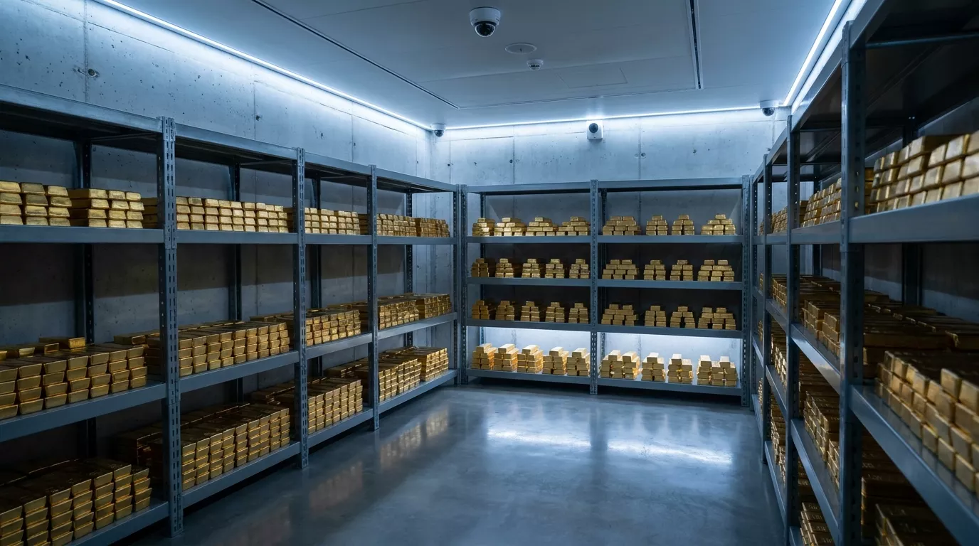 A secure depository vault where IRA precious metals are stored
